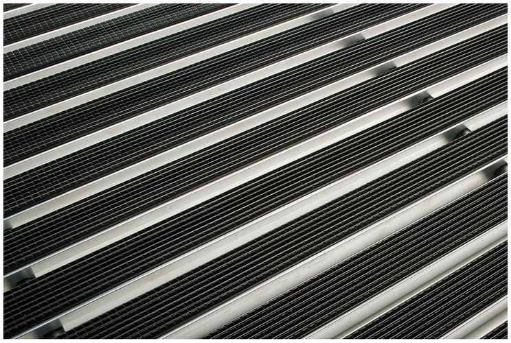 Vario Alu-Gummi Schuhabstreifer Fussmatte Fussabtreter Detail