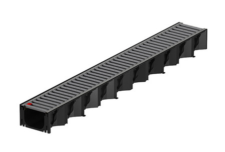ACO Entwässerungsrinne Self® Hexaline 2.0 mit stahlverzinktem Rost