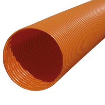 Vollsickerrohr in orange, 2,5m lang und im Durchmesser DN 100