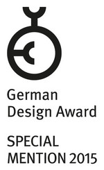 German Design Award Logo SAKU Gda 2015 Spm White Black
