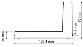 Querschnitt Hexaline Schlitzaufsatz