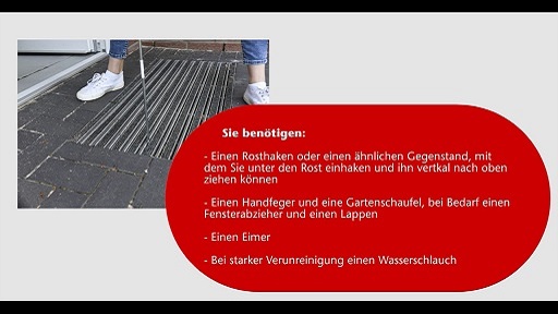 ACO Schuhabstreifer reinigen