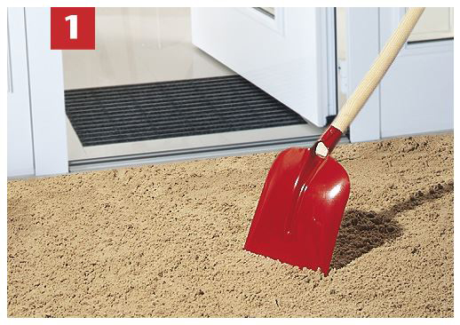 ACO Einbau Vario Bodenwanne Schuhabstreifer Fussmatte Fussabtreter 1