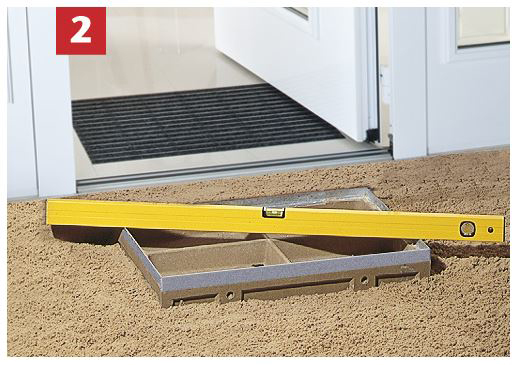 ACO Einbau Vario Bodenwanne Schuhabstreifer Fussmatte Fussabtreter 2